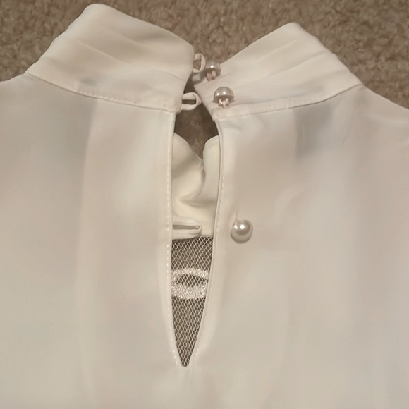 Classy Vintage White Laura Scott Blouse - Picture 7 of 7
